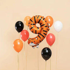 tiger-foil-balloon-number-9-9th-birthday-party|LLFB163-9|Luck and Luck| 1