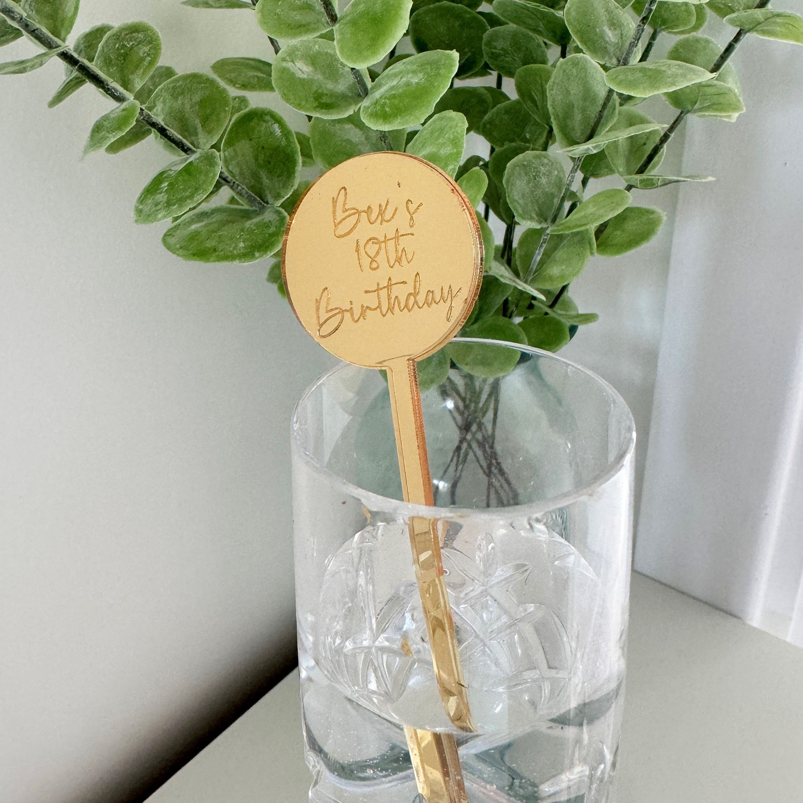 Hen Party Personalised Drinks Stirrers, Mirror Acrylic Cocktail Favors, Hen Do Party Favours, Bridal Shower Accessory