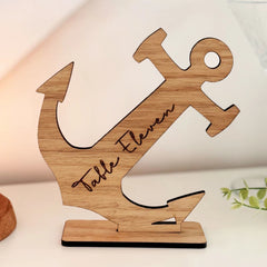 Nautical Anchor Table Number Name, Navy Wedding Centrepiece, Beach Seaside Party Table Number, Nautical Decorations, Wooden Table Names, Font 6