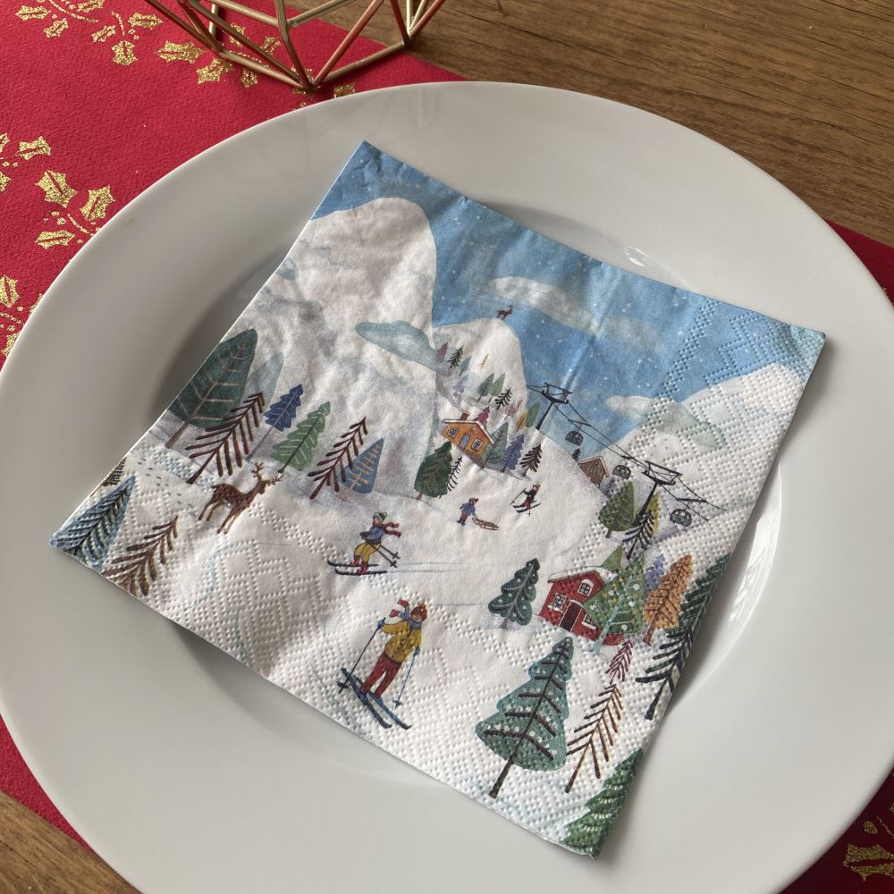 winter-ski-scene-paper-napkins-luncheon-x-20-festive-table-decor|L970400|Luck and Luck|2