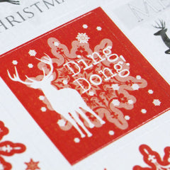 christmas-stickers-snowflake-and-reindeer-red-x-35-xmas|LLXSRRST|Luck and Luck|2