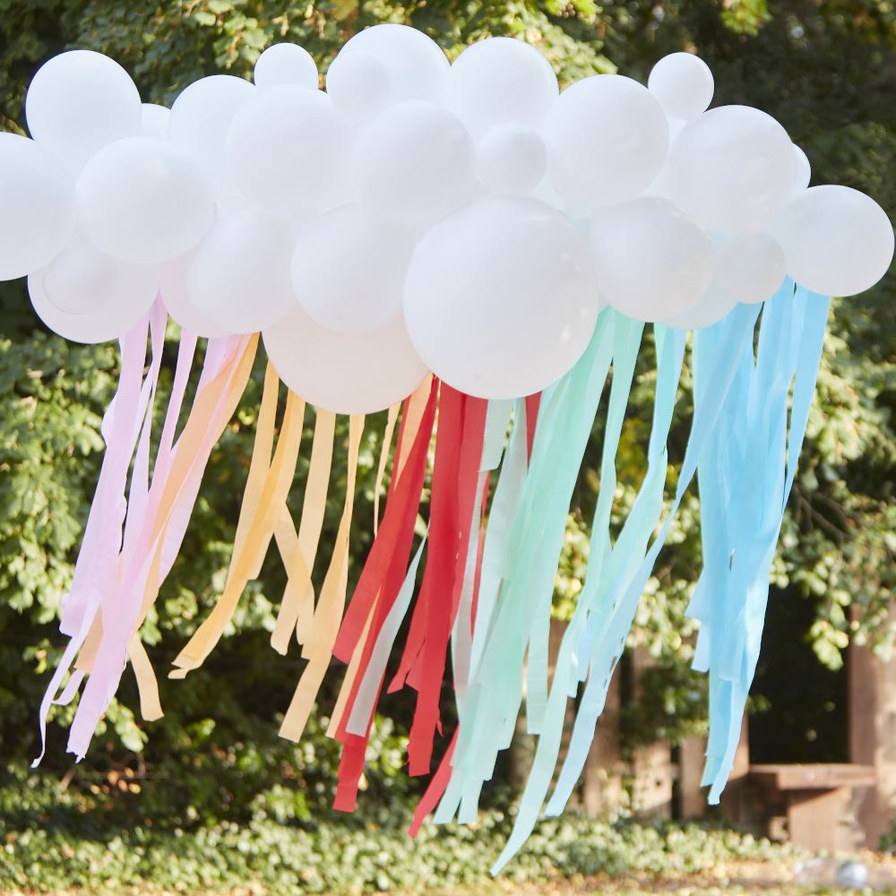 white-cloud-balloon-garland-with-rainbow-streamers|MIX-667|Luck and Luck| 1
