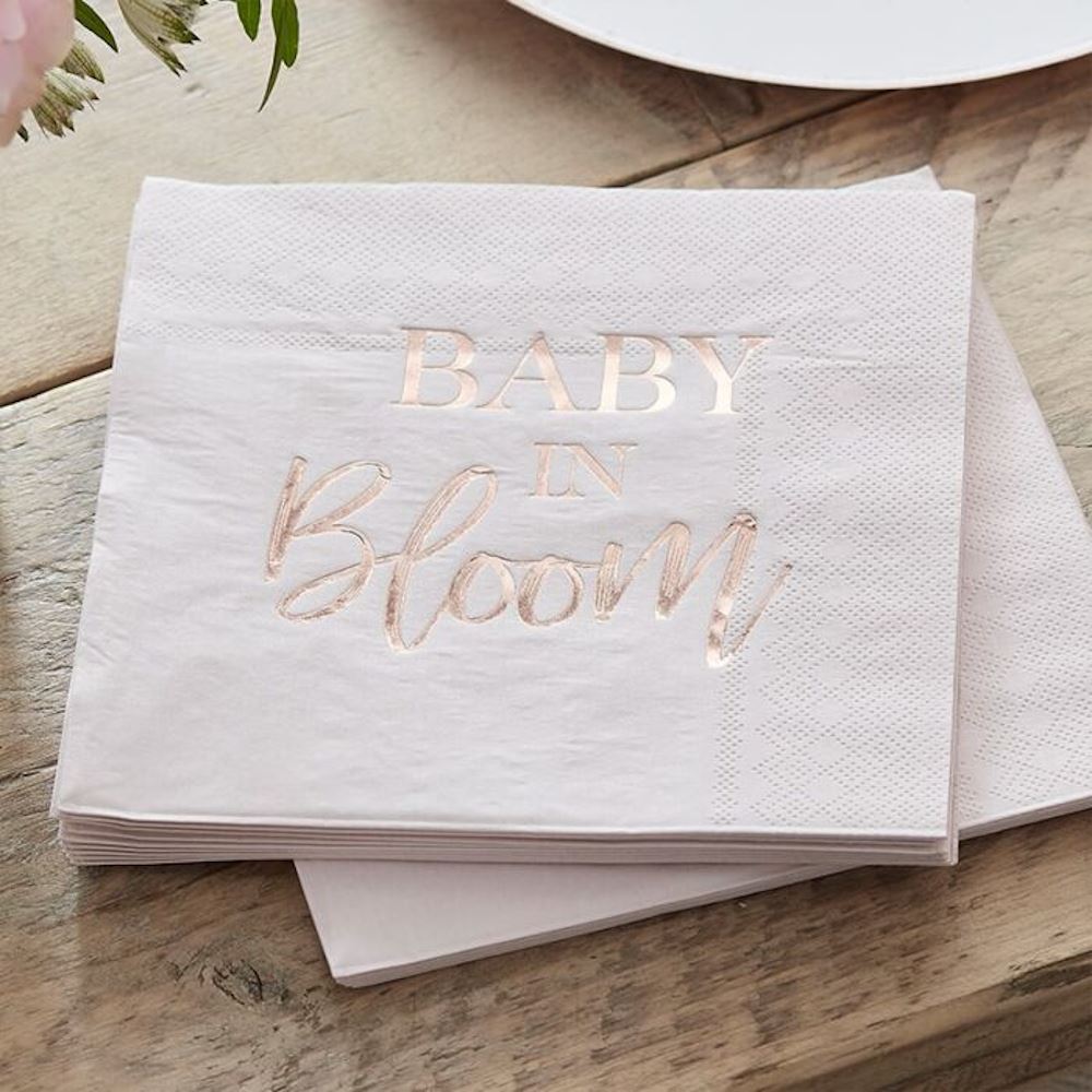 blush-pink-baby-in-bloom-rose-gold-foiled-napkins-x16|BL-107|Luck and Luck| 1