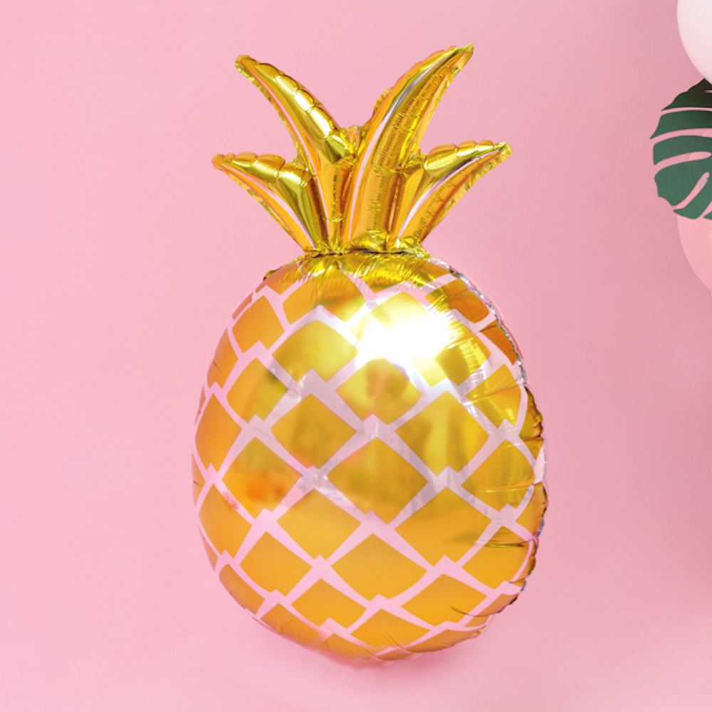 large-gold-tropical-pineapple-foil-balloon-party-decoration|FB31M-019|Luck and Luck| 1