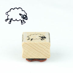 sheep-wood-mounted-rubber-craft-stamp|470AA|Luck and Luck|2