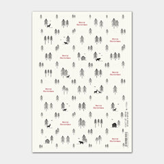 east-of-india-christmas-forest-stickers-single-sheet-40-stickers-cream-xmas|1733C|Luck and Luck| 4