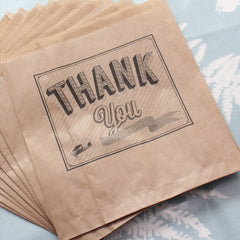 kraft-brown-thank-you-very-much-paper-bag-x-10-wedding-craft-gift-unstrung|LLKBTYVM10|Luck and Luck| 3