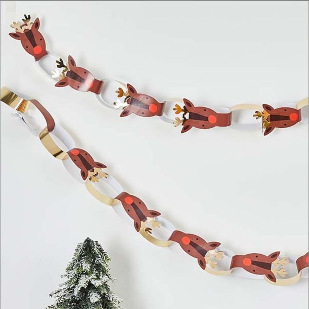 christmas-reindeer-paper-chains-x-40-diy-christmas-decorations|HBMC102|Luck and Luck|2