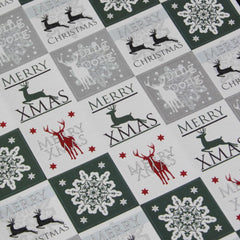 christmas-stickers-snowflake-and-reindeer-in-white-green-x-35-xmas|LLXSRWST|Luck and Luck| 1