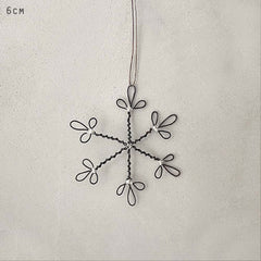 east-of-india-small-rusty-wire-hanging-snowflake-christmas-decoration|3508|Luck and Luck| 1
