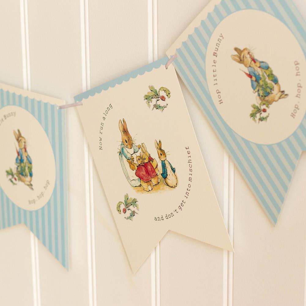 peter-rabbit-bunting-garland-hop-little-bunny-3m-party-decoration|LLPRBUNTING|Luck and Luck|2