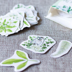 mini-botanical-flower-stickers-for-craft-scrapbooking|BOTANICALPLANTSTICKERS|Luck and Luck| 1