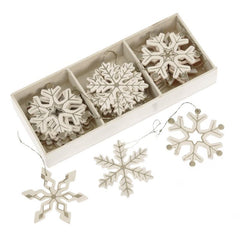 cream-and-gold-striped-wooden-snowflakes-christmas-decorations-x-24|FF073D|Luck and Luck| 3