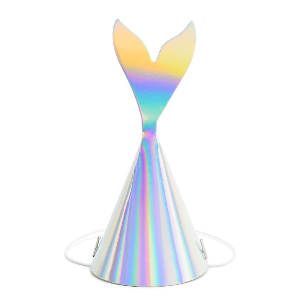 iridescent-mermaid-paper-party-hats-x-6-party-accessories|CPP19-017|Luck and Luck| 1