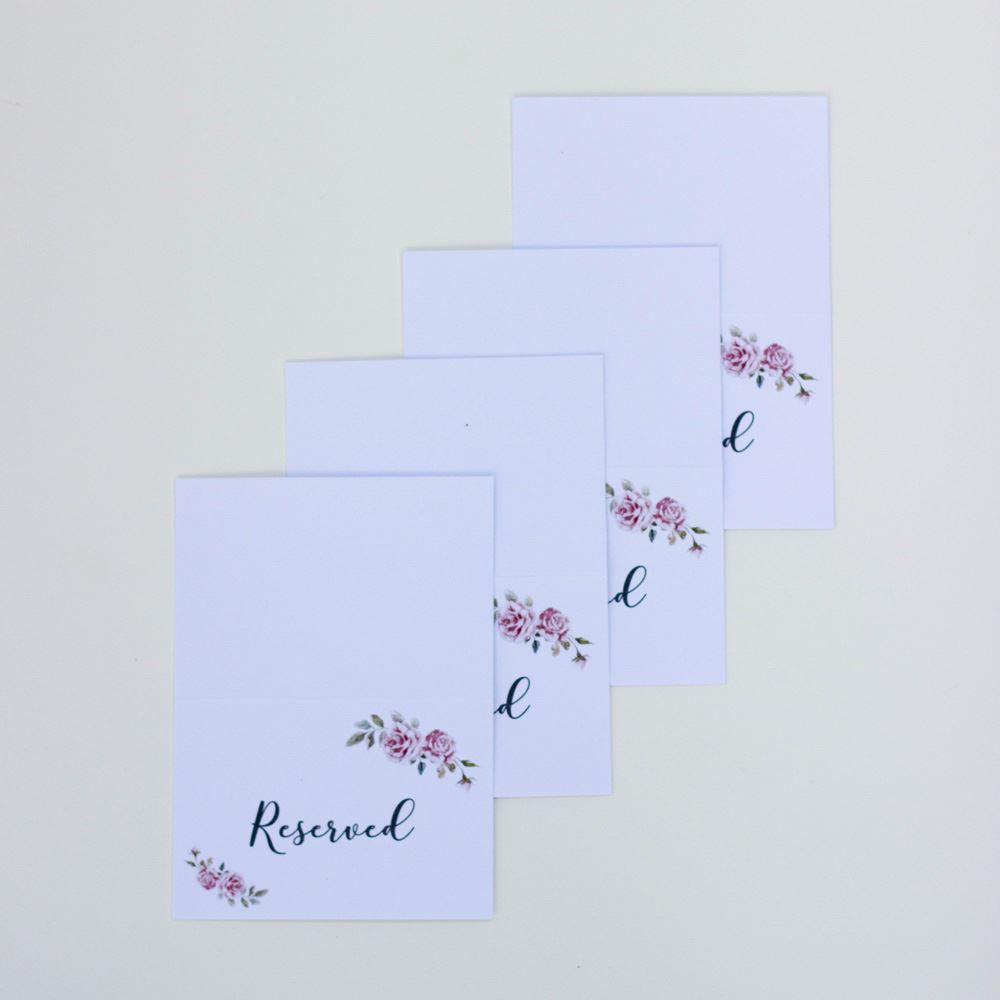 reserved-wedding-card-set-of-4-reserved-signs-boho-wedding|LLRESWBOHO|Luck and Luck| 4