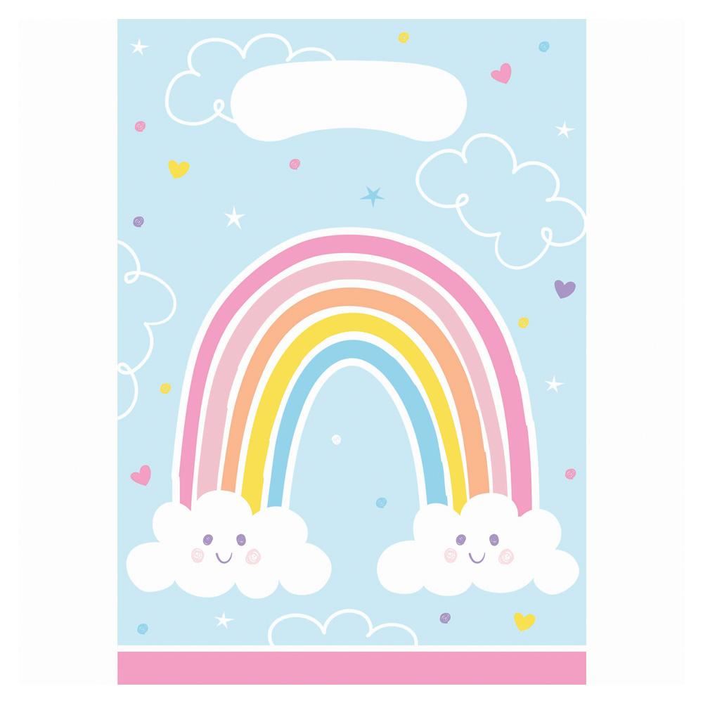 happy-rainbow-kids-party-loot-bags-x-8|PC352009|Luck and Luck| 1