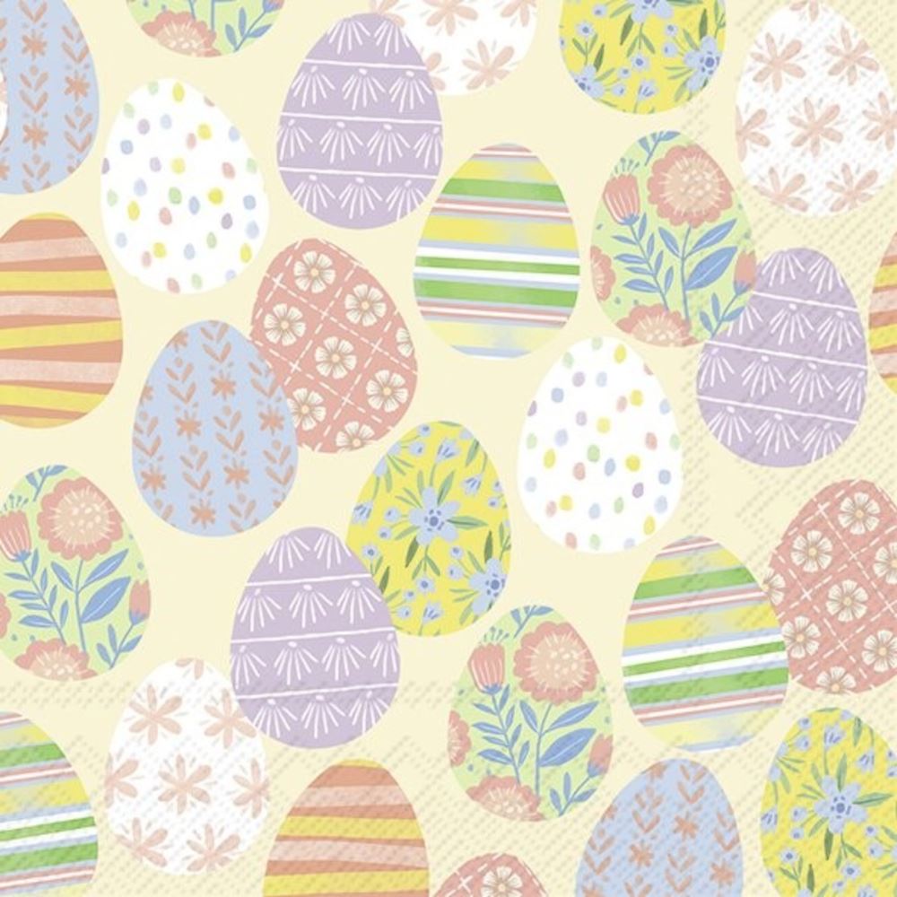 easter-eggs-paper-napkins-small-x-20|C 959360|Luck and Luck|2