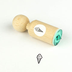 mini-rubber-craft-stamp-ice-cream|MINI201|Luck and Luck|2