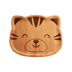 childrens-tiger-bamboo-plate-eco-friendly|JQY003|Luck and Luck|2