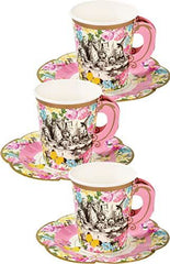 alice-in-wonderland-paper-cups-and-saucers-x12|TSALICECUPSETV2|Luck and Luck| 3
