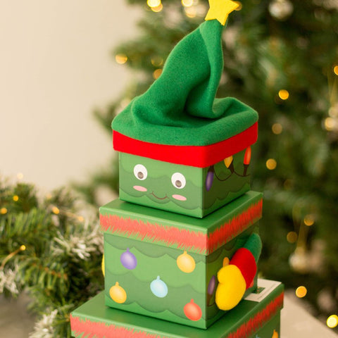 small-christmas-tree-stackable-christmas-boxes-3-pack|X-29481-BXC|Luck and Luck|2