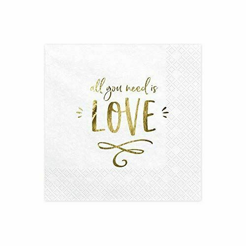 white-and-gold-paper-napkins-all-you-need-is-love-x-20-wedding|SP3375008019|Luck and Luck| 4
