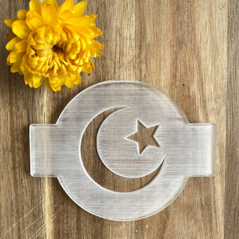 star-and-crescent-eid-cupcake-icing-cake-embosser-stamp|LLWWSTARCRESMBOSS|Luck and Luck|2