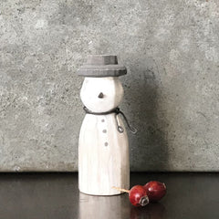 east-of-india-small-wooden-snowman-decoration|3386|Luck and Luck| 1