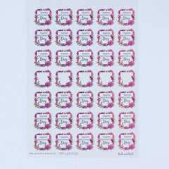 happy-mothers-day-pink-blossom-single-sticker-sheet-with-35-stickers|LLMOT020|Luck and Luck|2