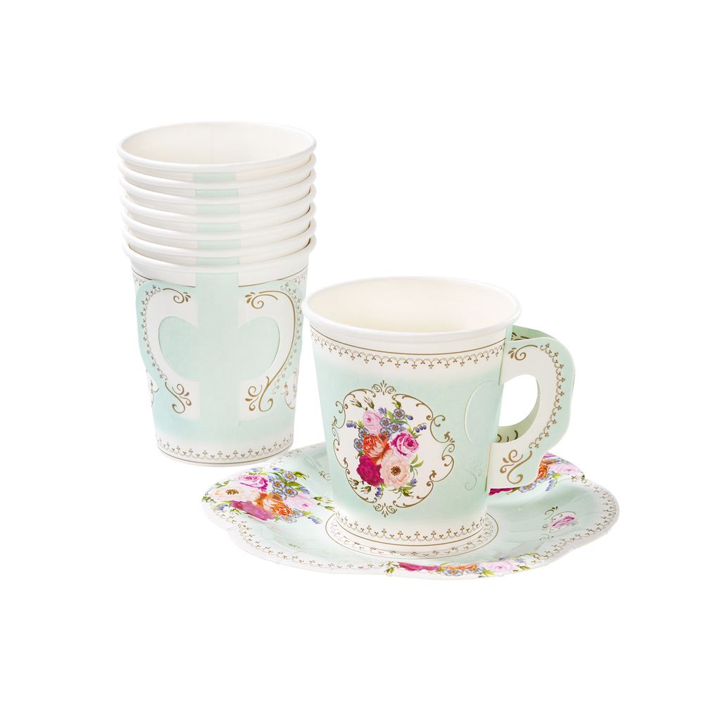 alice-in-wonderland-style-floral-cups-with-handles-and-saucers-x-12|TS6CUPSET|Luck and Luck| 3