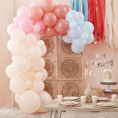 rainbow-pastel-balloon-arch-kit-75-balloons|HAP-100|Luck and Luck| 1