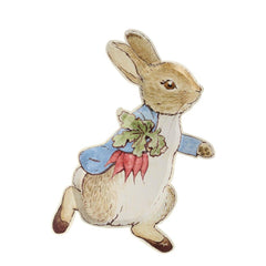 meri-meri-peter-rabbit-shaped-paper-party-plate-x-12|203033|Luck and Luck|2