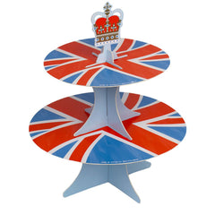 union-jack-reversible-card-cake-stand-queens-jubilee|ROYAL-CAKESTAND|Luck and Luck| 4