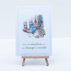 peter-rabbit-a5-sign-even-the-smallest-one-can-change-the-world-sign-and-easel|LLSTWPRSMALLEST|Luck and Luck|2