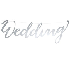 silver-card-wedding-cut-out-word-banner-wedding-venue-decoration|GRL38-018|Luck and Luck|2