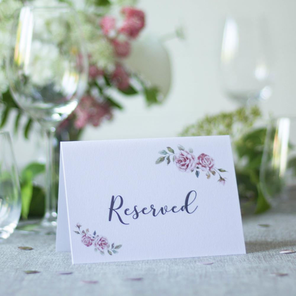 reserved-wedding-card-set-of-4-reserved-signs-boho-wedding|LLRESWBOHO|Luck and Luck| 1
