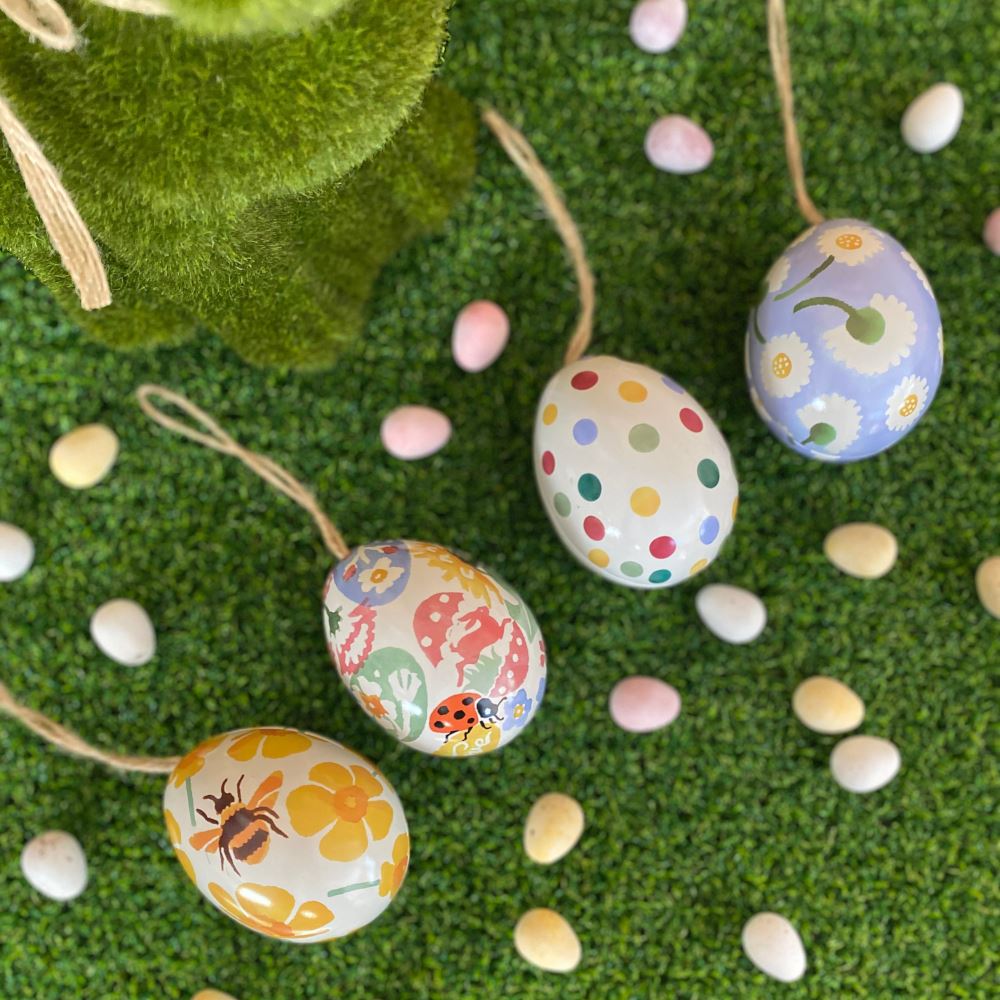 emma-bridgewater-small-hanging-easter-egg-tins-x-4-fill-with-treats|EB3390N|Luck and Luck| 1