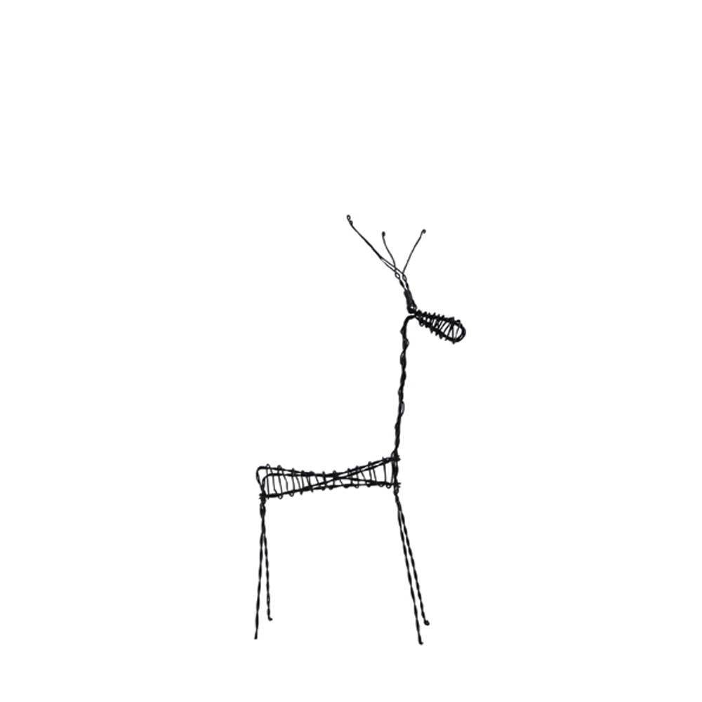 east-of-india-rusty-wire-standing-christmas-decoration-small-reindeer|7285|Luck and Luck|2