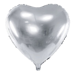 silver-heart-foil-party-balloon-18|FB9M-018|Luck and Luck| 1