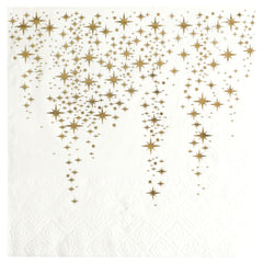 ivory-star-christmas-paper-napkins-with-gold-foil-x-10|814700000001|Luck and Luck|2