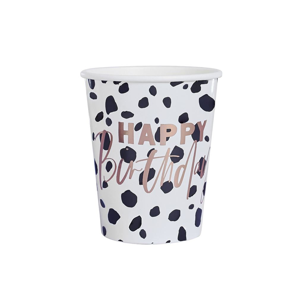 dalmatian-spots-birthday-paper-cups-x-10|HBDB103|Luck and Luck|2