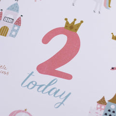 little-princess-age-2-birthday-sign-and-easel|LLSTWPRINCESS2A4|Luck and Luck|2