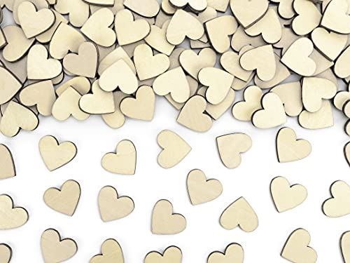 wooden-table-heart-confetti-scatters-decoration-50-pieces|KONS2-100|Luck and Luck| 1