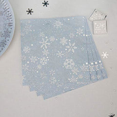 iridescent-christmas-paper-party-snowflake-napkins-x-16|777145|Luck and Luck|2