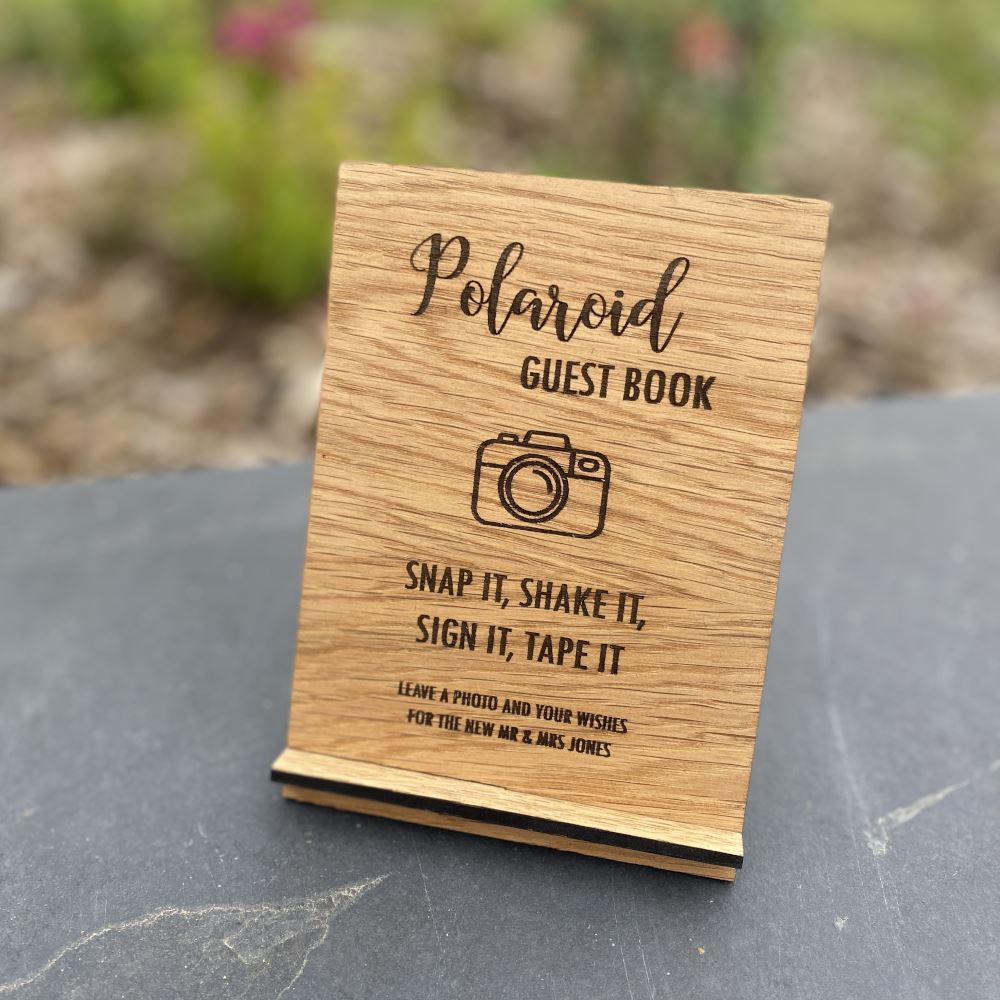 personalised-wooden-polaroid-wedding-sign-design-2|LLWWWEDSIGND2POL|Luck and Luck| 1