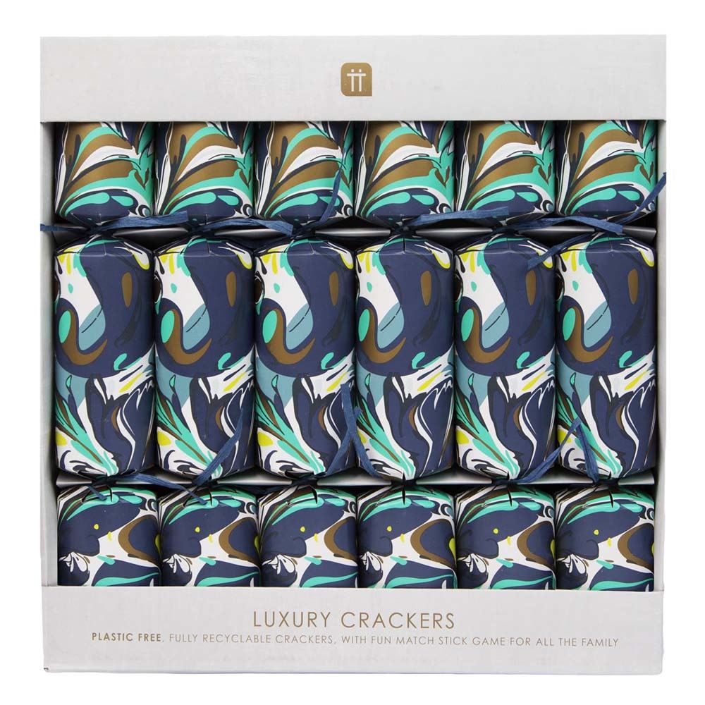 plastic-free-marble-eco-friendly-christmas-crackers-6-pack|CRACK-MARBLE-CRACK|Luck and Luck|2