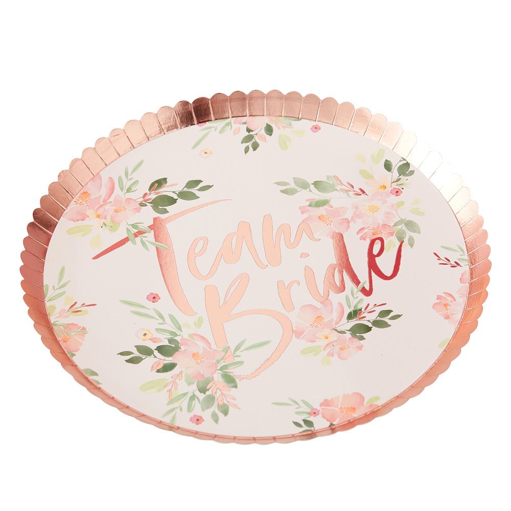 floral-team-bride-party-pack-cups-plates-and-napkins-for-8|FLORALTBPP1|Luck and Luck| 3