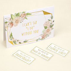 geo-floral-bridesmaid-cards-3-pack-i-can-t-say-i-do-without-you|775264|Luck and Luck|2