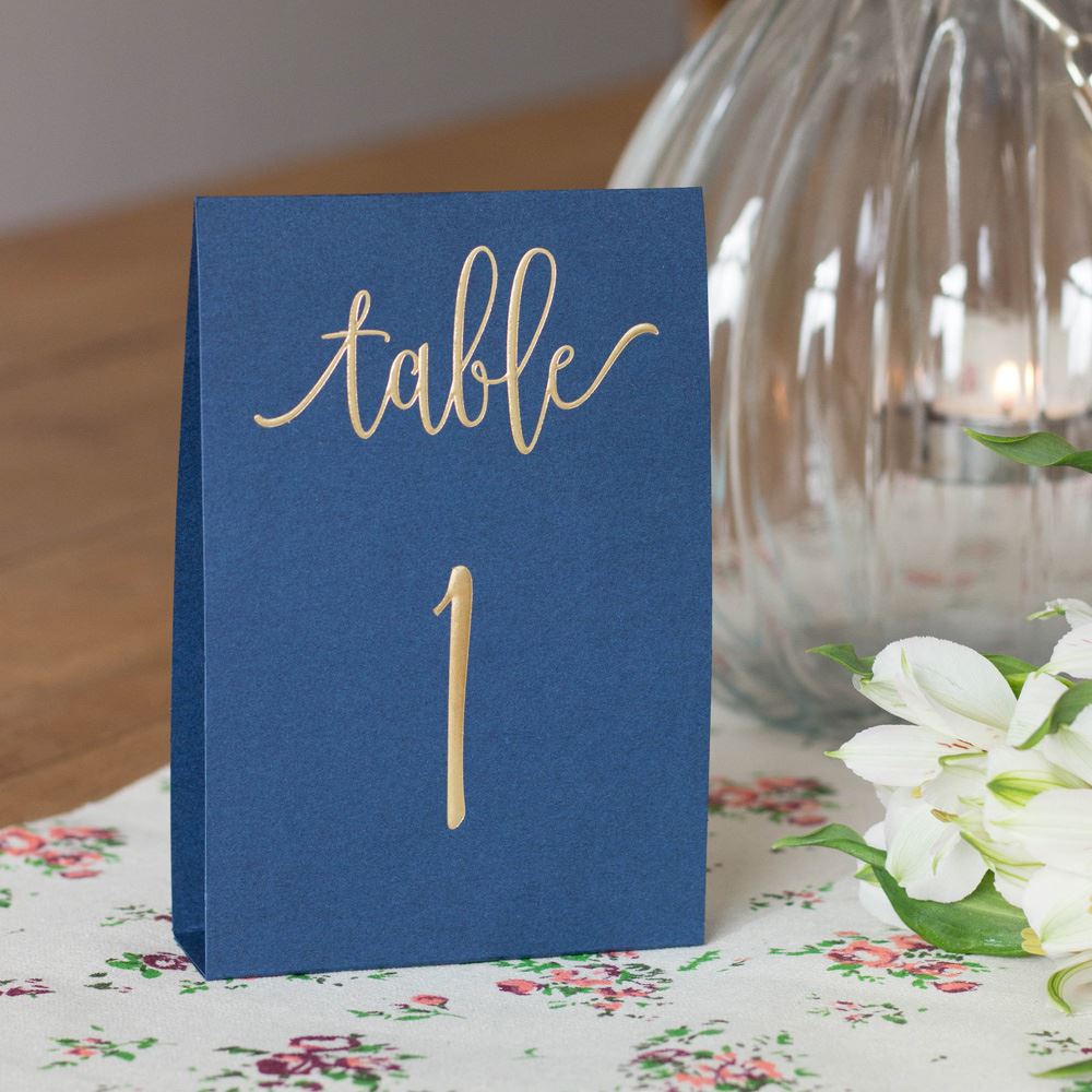 blue-and-gold-wedding-table-numbers-1-10|78689|Luck and Luck| 1