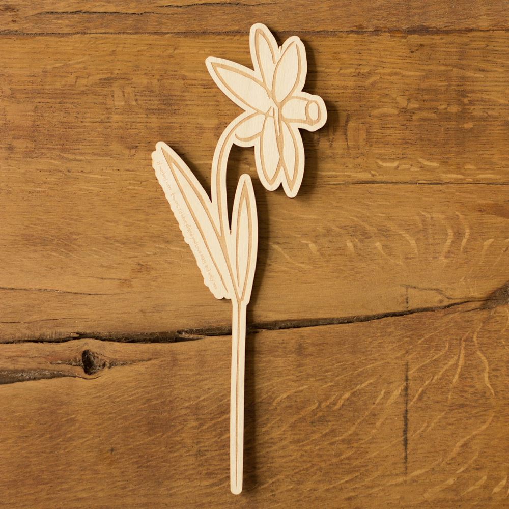 personalised-wooden-daffodil-keepsake-gift-mothers-day-get-well|LLWWDFP|Luck and Luck|2